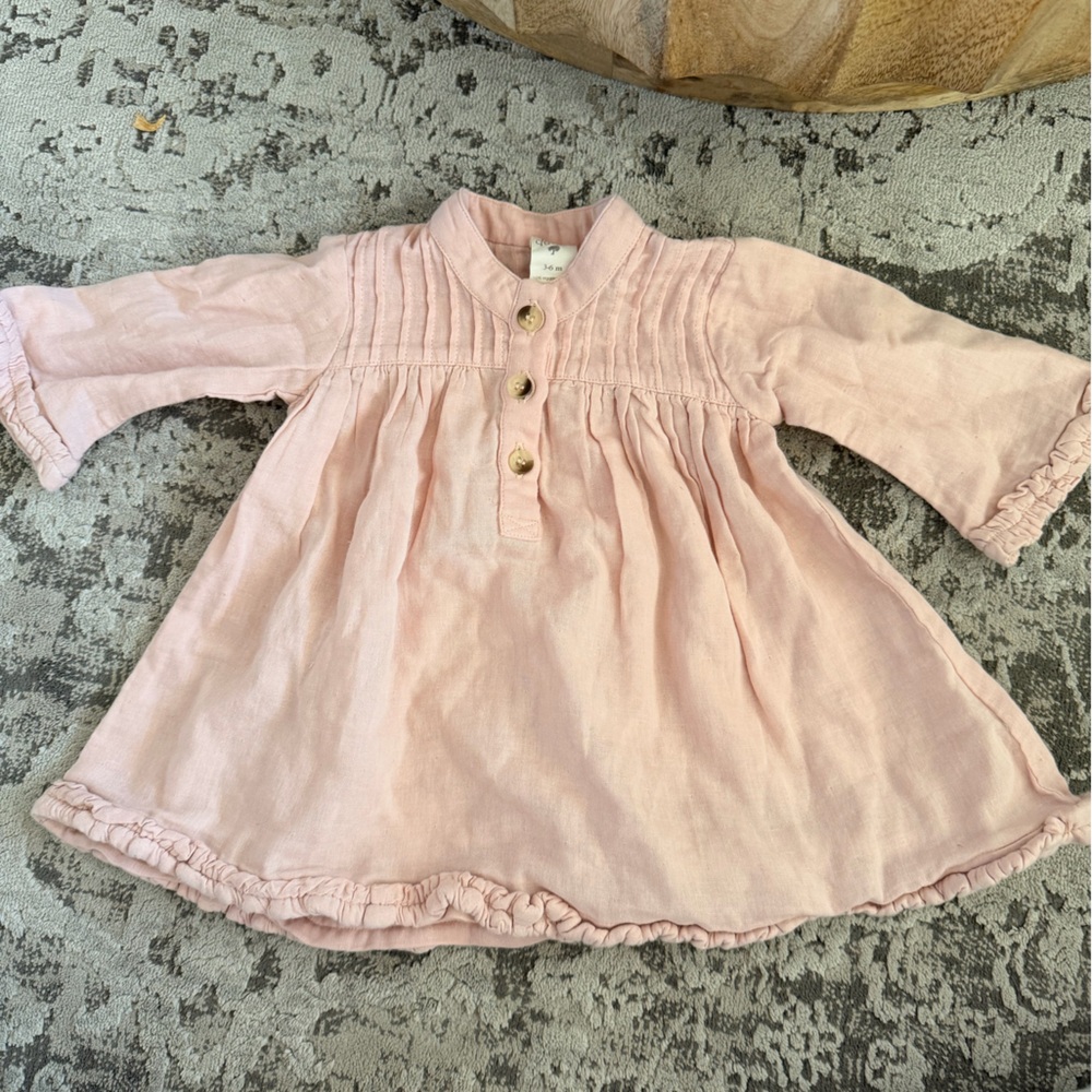 Kate Quinn Blush Buttoned Baby Dress